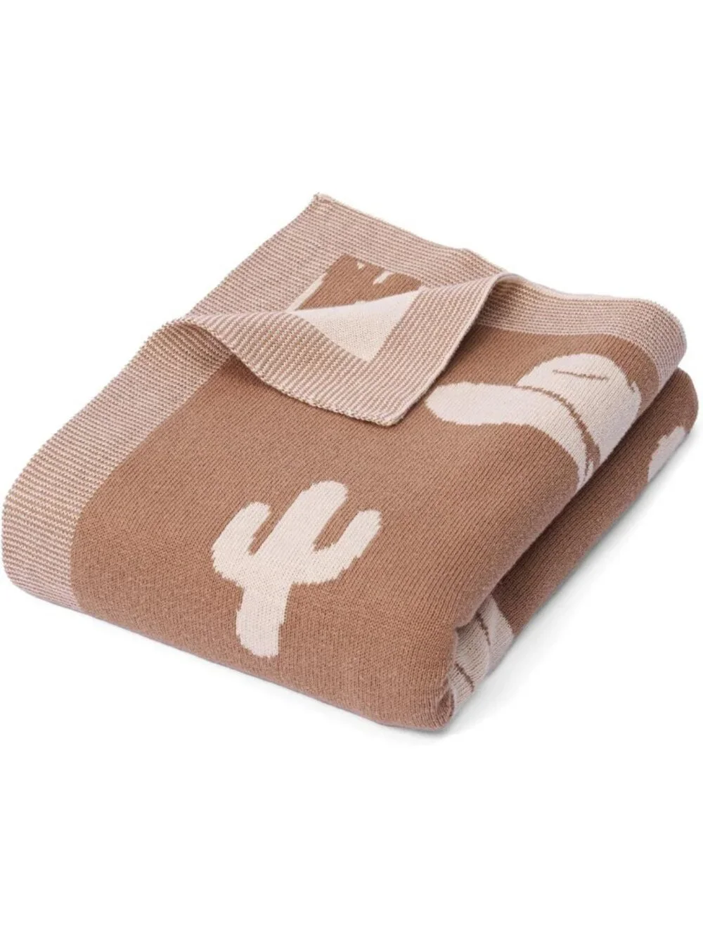 Cactus Jacquard Baby Blanket 30